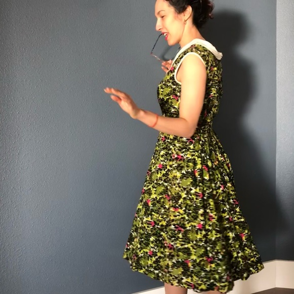 50’s Vintage Fit-and-Flare Swing Dress Perfect - Picture 13 of 13